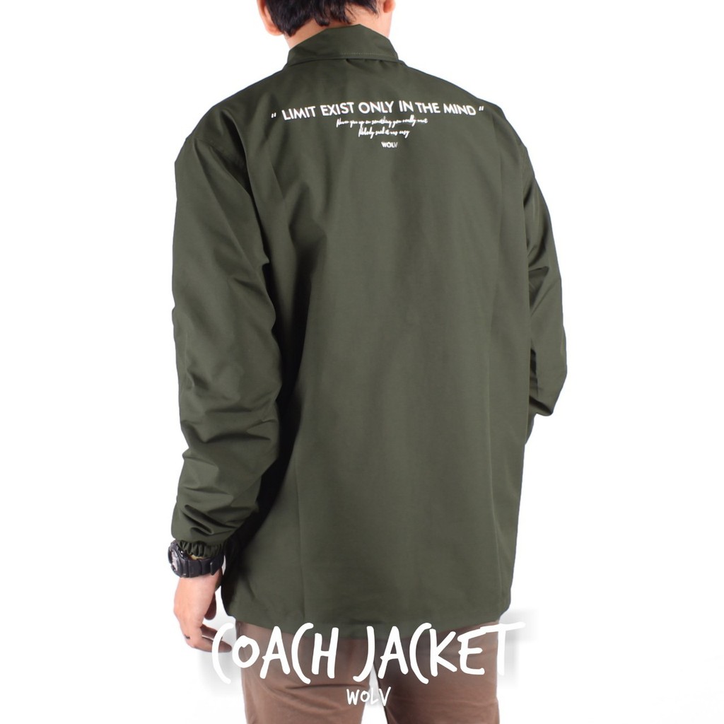 Jaket Coach Wolv Pria / Coach Distro Premium / Jaket Taslan / Jaket Motor Waterproof / Jaket Outdoor