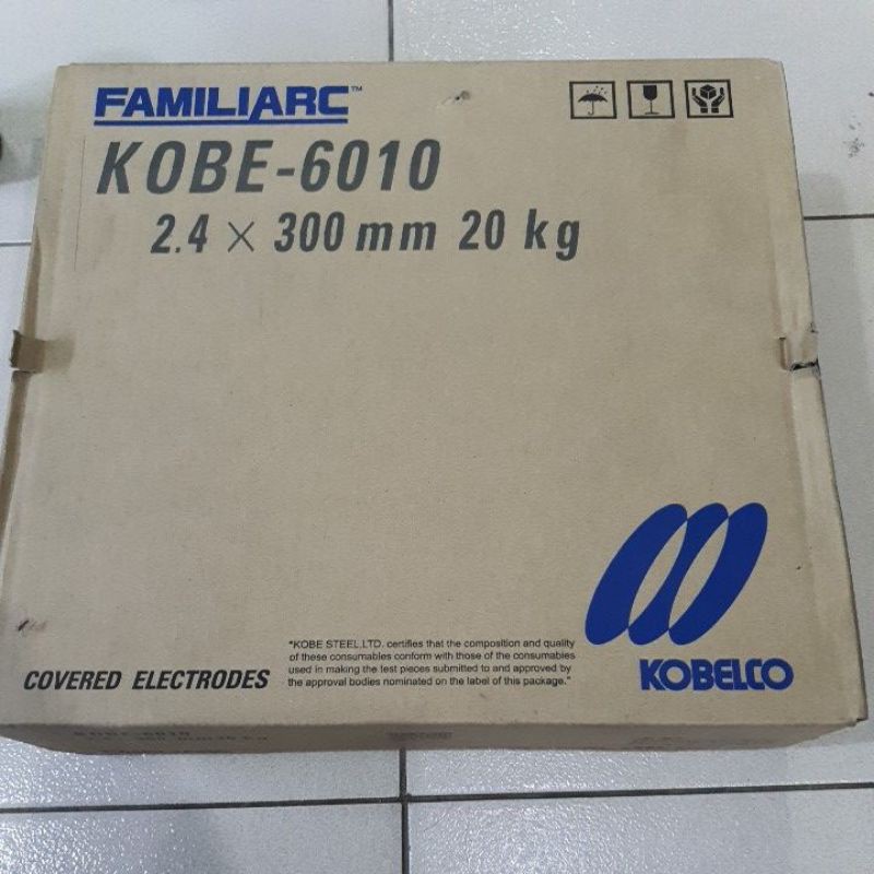 (LjT) kawat las familiarc kobe 6010 2.4mm x 300mm