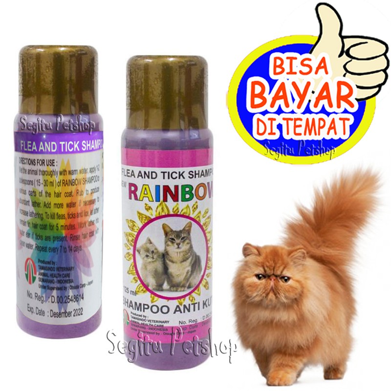 SAMPO ANTI KUTU KUCING SHAMPOO TUNGAU PARASIT RAINBOW 125 ML