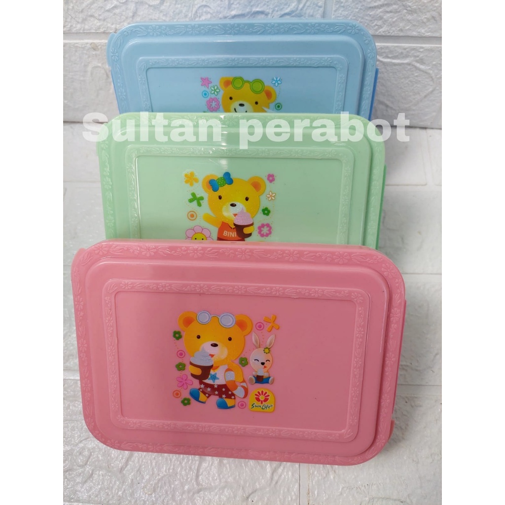 Sunlife 118 bella lunch box sekat 2 kotak makan bekal anak kotak makan