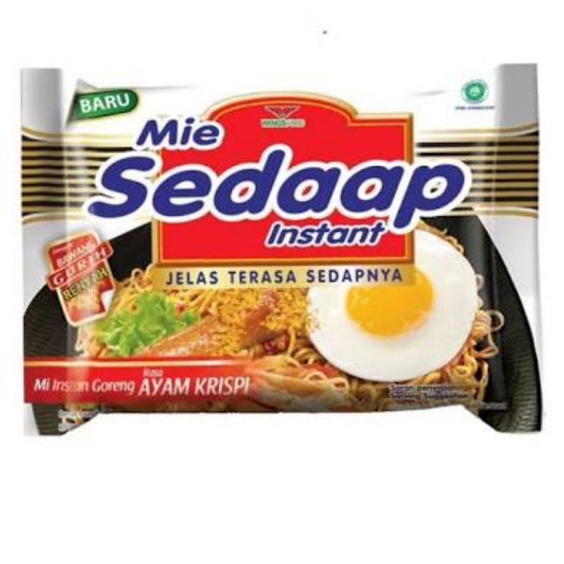 

NOODLES/MIE INSTANT SEDAP GORENG AYAM KRISPI SATUAN