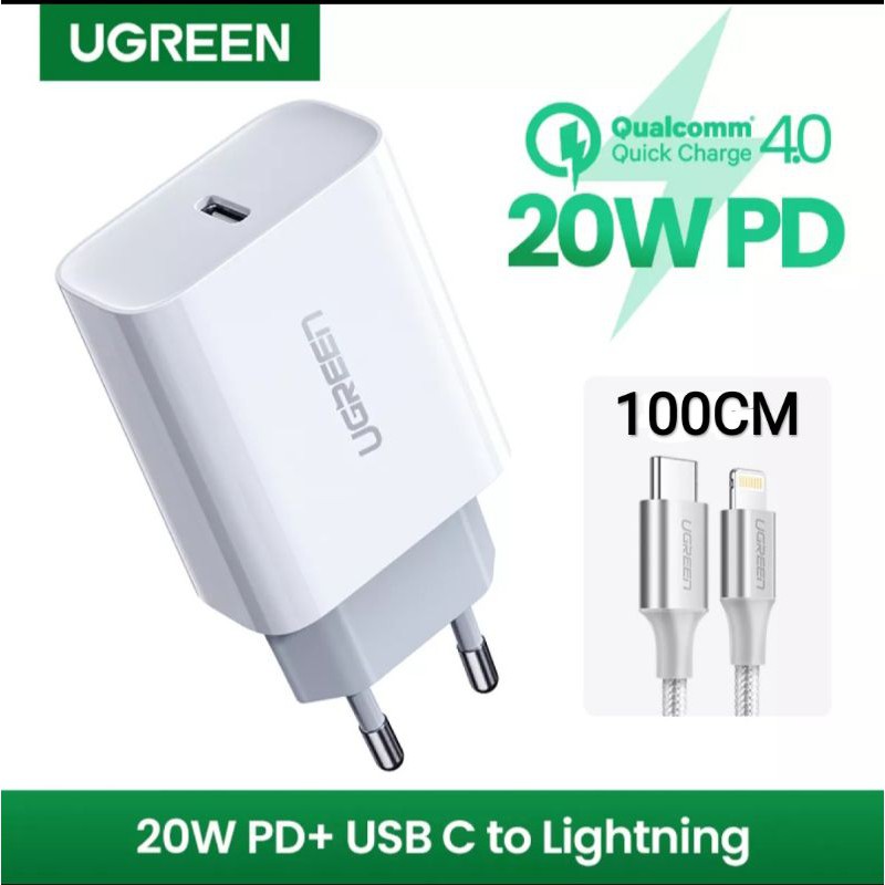 Ugreen Fast Charger For iPhone 14 13 12 11 8 X XR XS MAX Original Support Power Delivery 20 watt Fast Charging