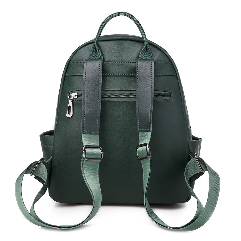 kualitas bagus import fashion tas Ransel  rivet women bags  beg perempuan  beg galas PU Leather Cewek Wanita Bag Korea Backpack 7132