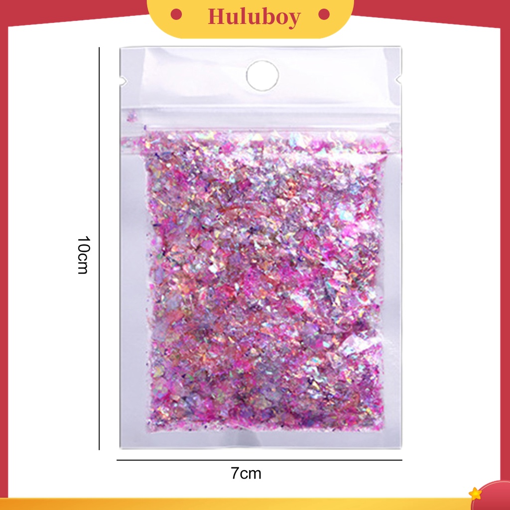 Huluboy Huluboy♡ Kertas Payet Glitter Bentuk Irregular Untuk Dekorasi Nail Art