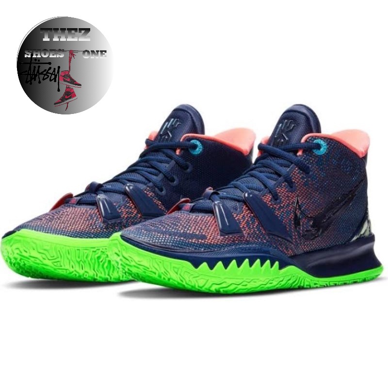 Kyrie Irving 7 Midnight Navy Green Pink High Premium Original 100% Thez_Shoesone