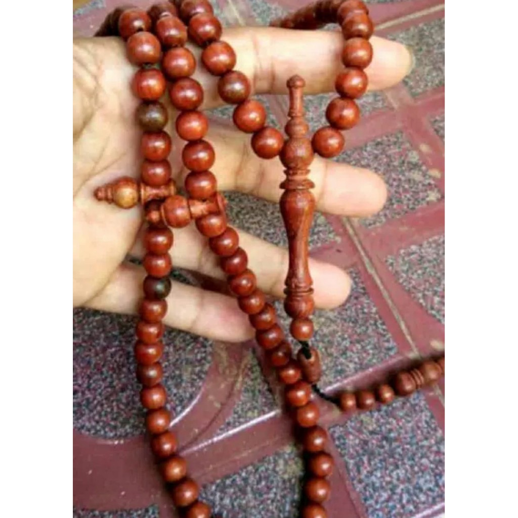 Tasbih kayu nagasari 10mm tasbih99 asli kayu nagasari kekek