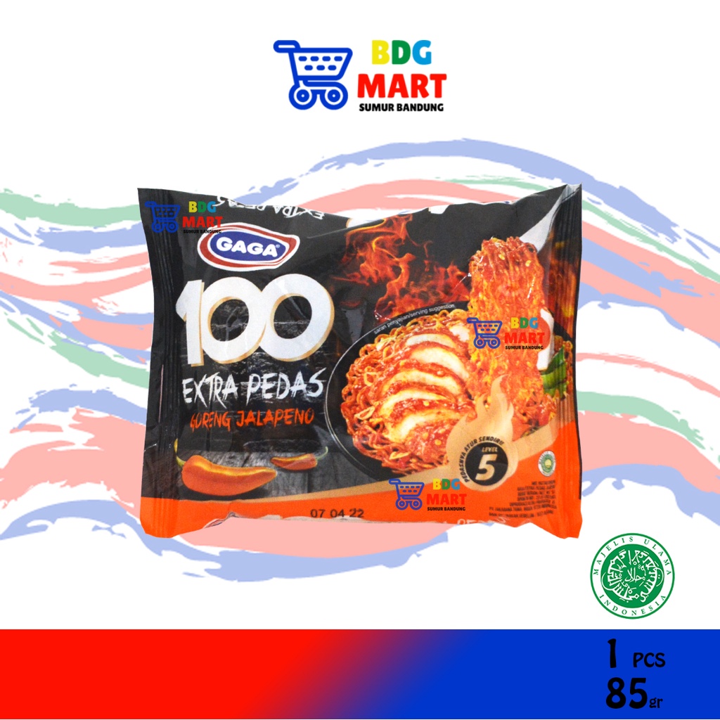 

Gaga 100 Extra Pedas Goreng Jalapeno Halal MUI - 85gr