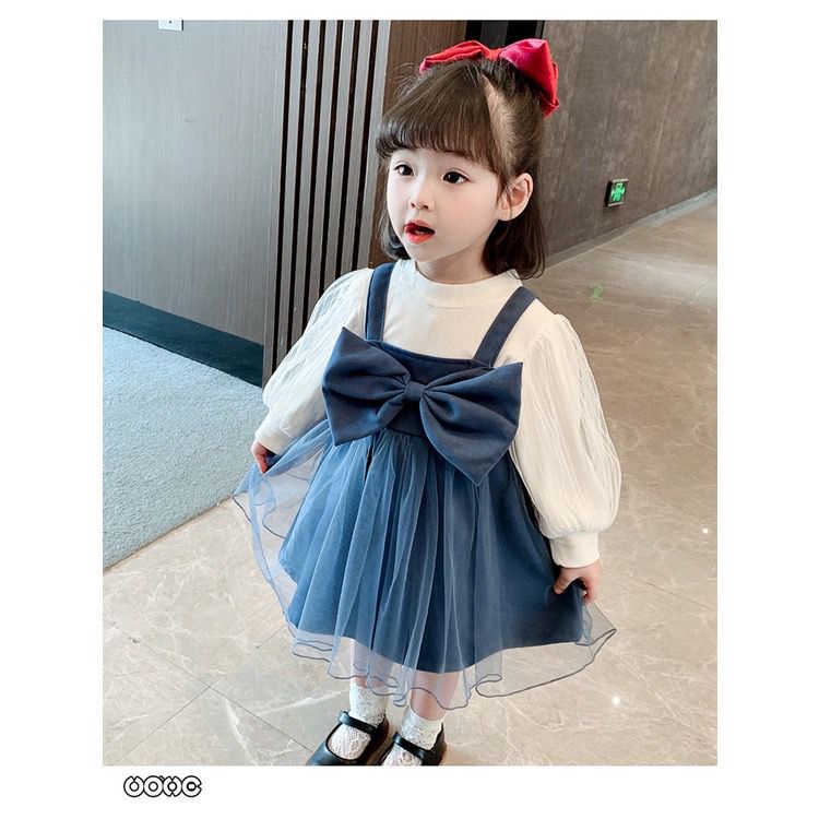 dress anak perempuan tutu big bow dress tile anak balita cewek dress CELLIN BELLA renda tile tunik anak perempuan dress lengan panjang midi