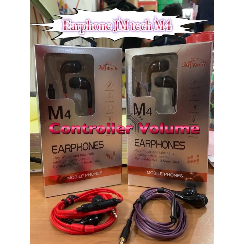 Headset Original JM Tech M4 Earphone JMT M4 Jmtech M4