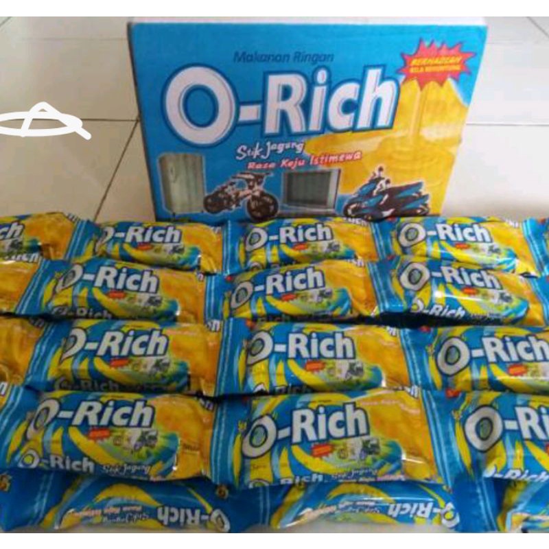 Snack Berhadiah O-RICH O-LADO O-RICE TOP-1 Isi 40 20 10 Pcs 1 Dus ORICH atau OLADO ORICE TOP 1 O RICH RICE LADO