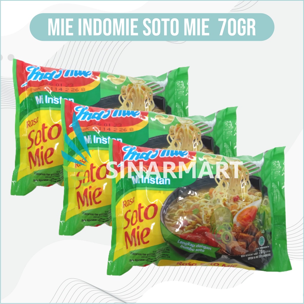 

MIE INDOMIE RASA SOTO MIE 70 GRAM