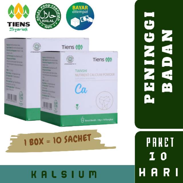 

Nutrient Calcium Powder - Susu Peninggi Badan 100% Original Herbal Alami Tiens