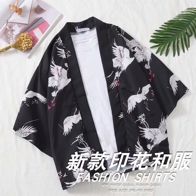 KIMONO CARDINAN IMPORT PRIA WANITA JEPANG HARAJUKU ORIGINAL EC3