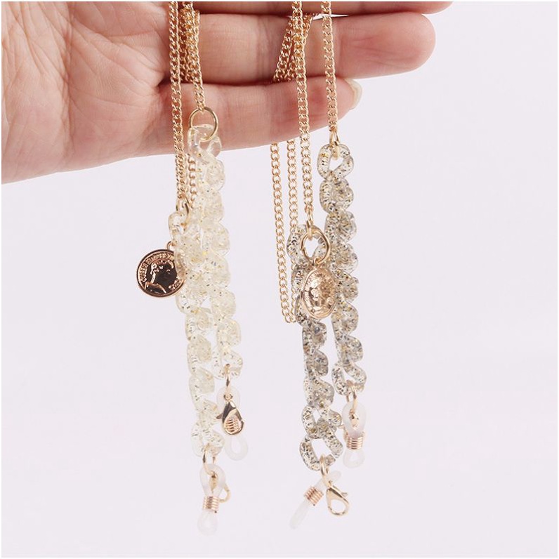 Strap Mask Tali Kalung Masker Rantai Kacamata Korea Chain Acrylic