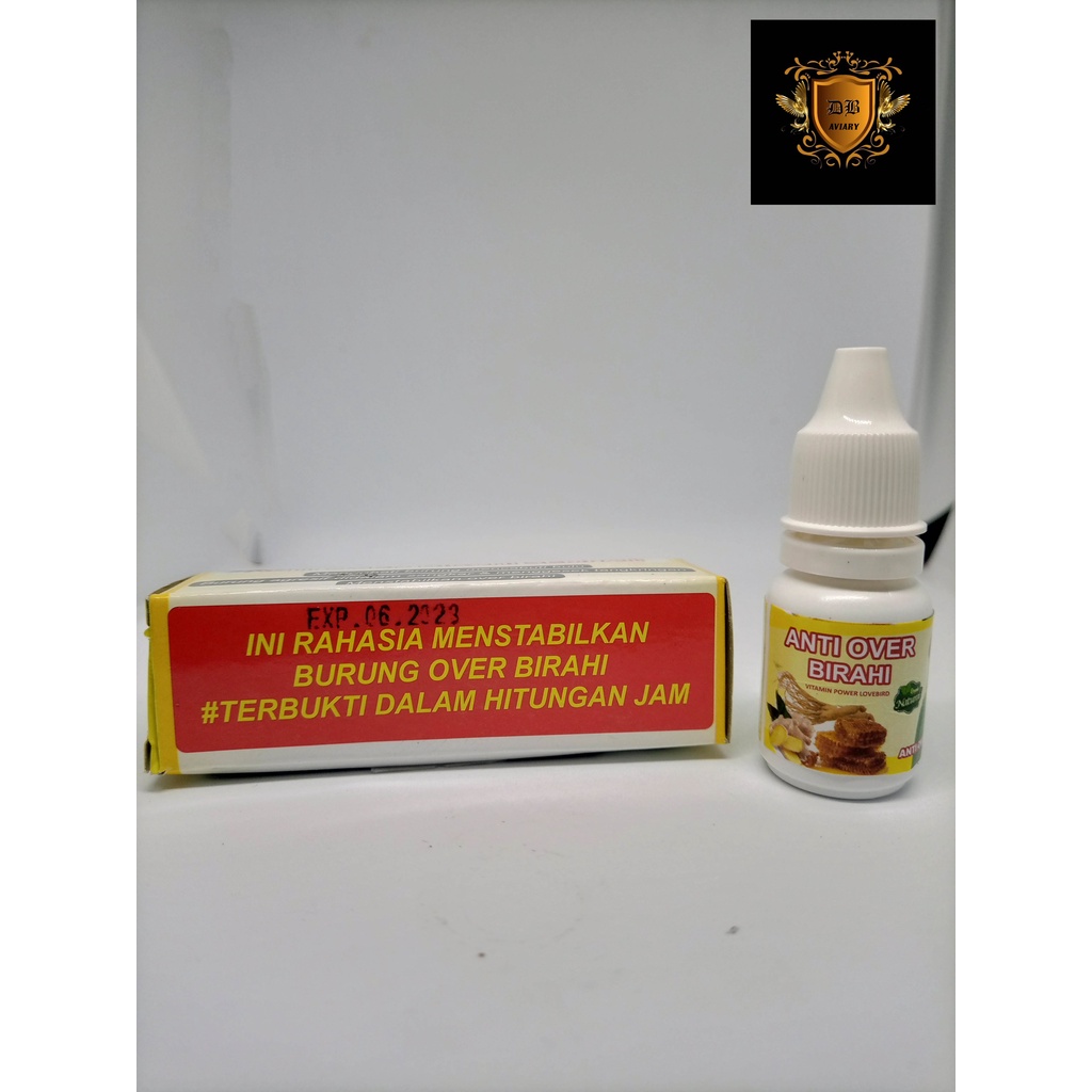 OBAT BURUNG LOVEBIRD AGRESIF OB ANTI OVER BIRAHI MEREK SEMPATI 10 ML
