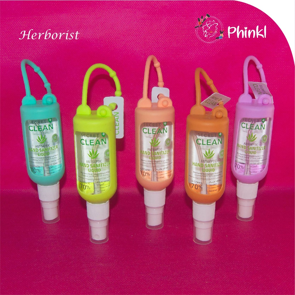 `ღ´ PHINKL `ღ´ 𝕙𝕖𝕣𝕓𝕠𝕣𝕚𝕤𝕥  Herborist Secret Clean Hand Sanitizer spray anti septik tangan bersih dan lembut