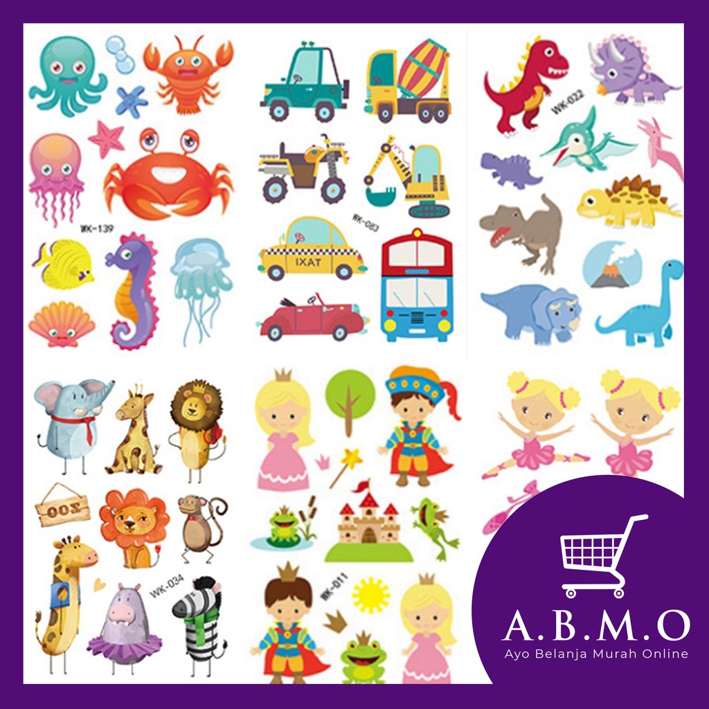 

ABMO - Stiker Tatto Anak Lembaran