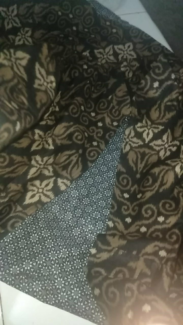 Gamis Batik Cap Sablon Bahan Katun Adem Nyaman Dipakai Model Wudhu Friendly Cardy Nyatu Busui