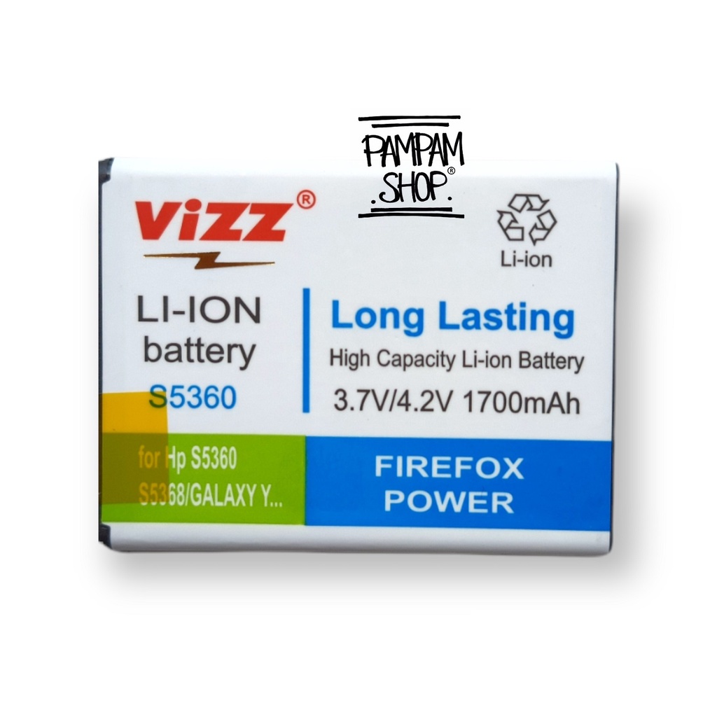 Baterai Vizz Double Power Original Samsung Galaxy Chat B5330 Batre Batrai Battery B 5330 SM GT-B5330