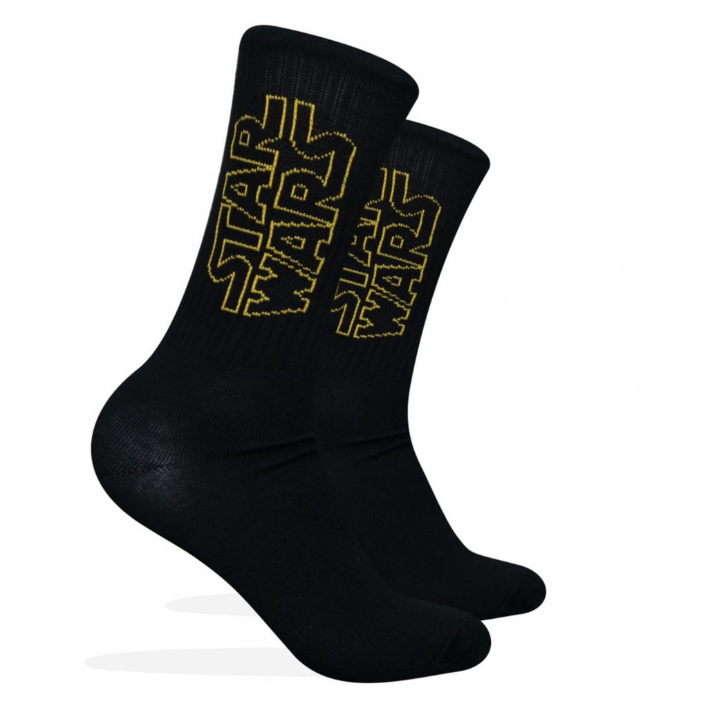 Kaos Kaki Motif Starwars Hitam ( K80 )