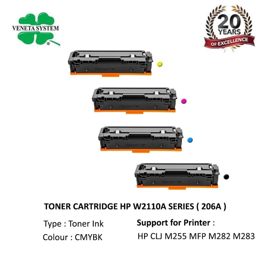 Toner Cartridge HP W2110A W2111A W2112A W2113A (206A) / RTC W 2110A