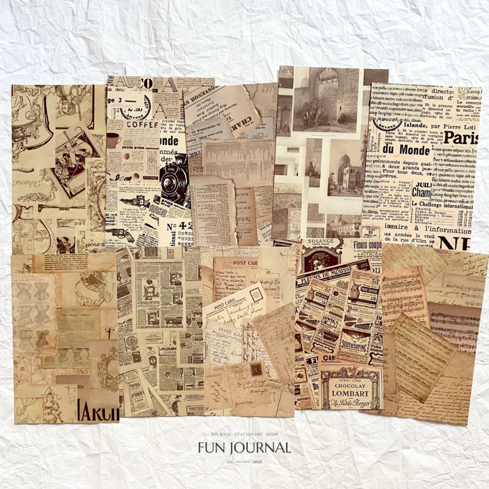 

COLLAGE OF PIECES DECORATION PAPER PACK UNTUK JURNAL JOURNAL PLANNING PLANNER SCRAPBOOK DIY BUJO