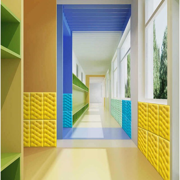 OSM JKT H5023 (30x60CM) Wallpaper Foam 3D / Dekorasi Rumah / Headboard Bed-6