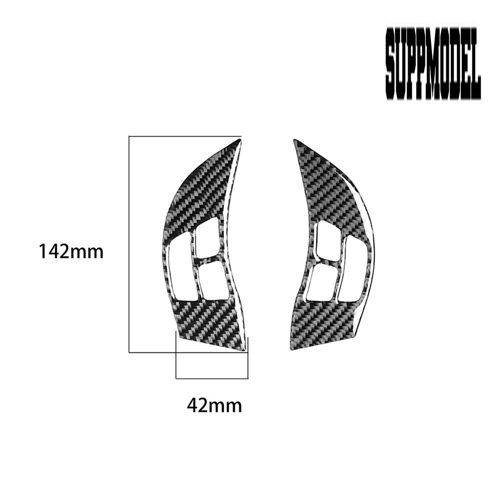 2pcs Stiker Tombol Stir Mobil Dengan Perekat Untuk Mazda RX8 2004-2008