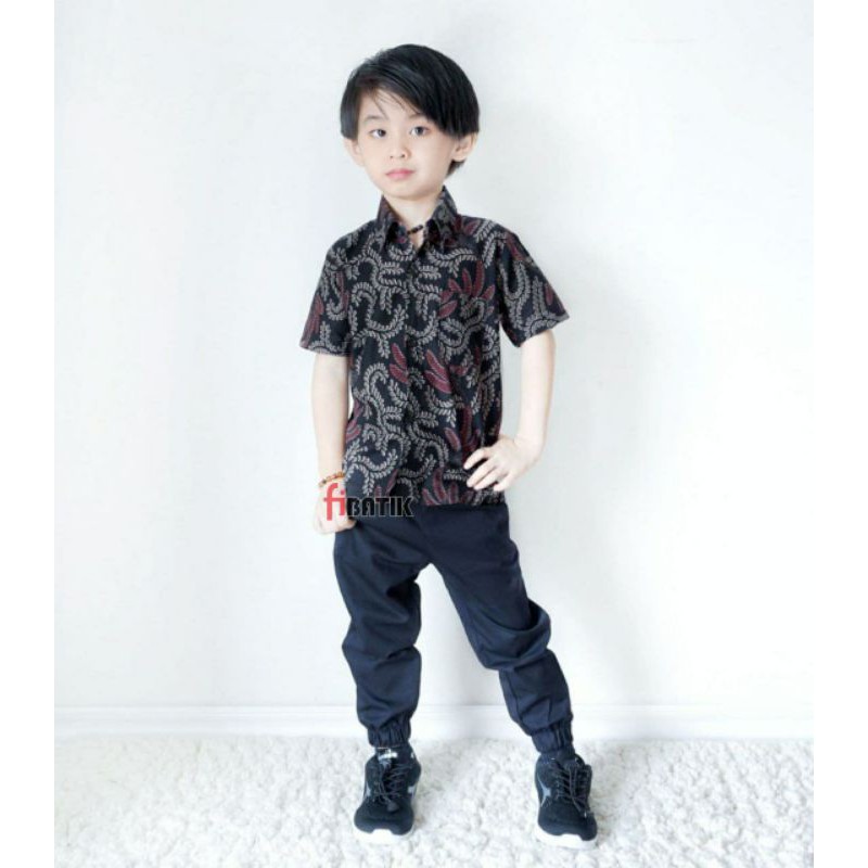 HEM BATIK ANAK LENGAN PENDEK TEMURAH USIA 2-10TH DI SHOPEE (BISA COD)