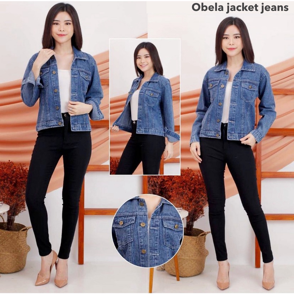 (ORIGINAL) Obela jacket jeans wanita by Genijeans