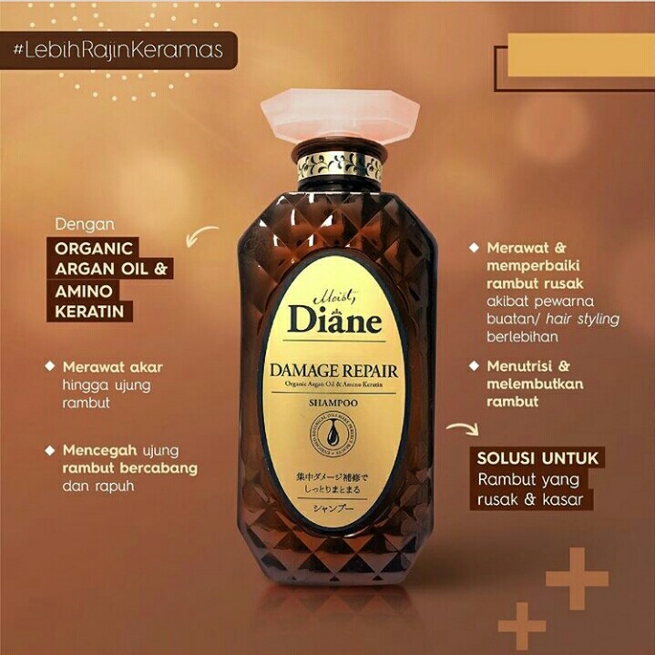 Moist Diane Shampoo &amp; Treatment Conditioner 450ml