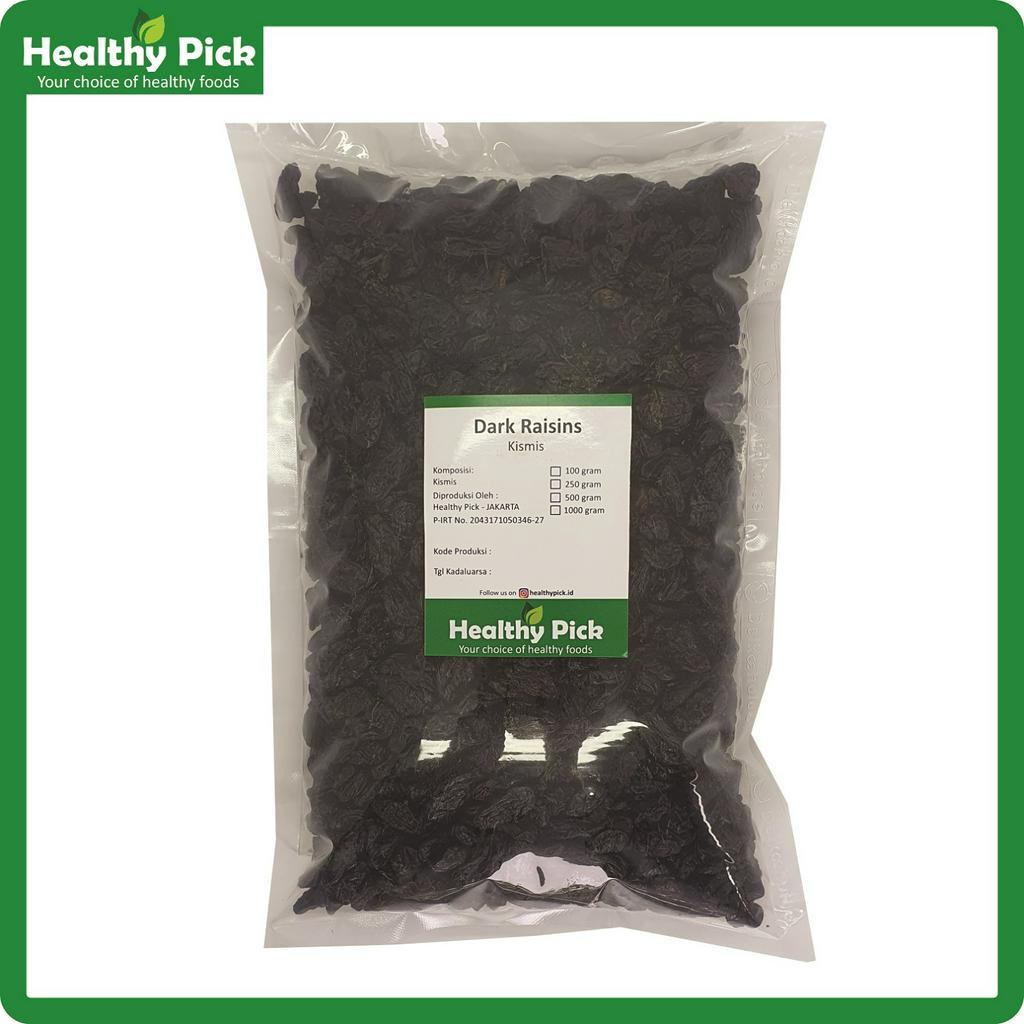 

Kismis Hitam Dark Raisin 1 Kg Dried Black Seedless Raisins PREMIUM