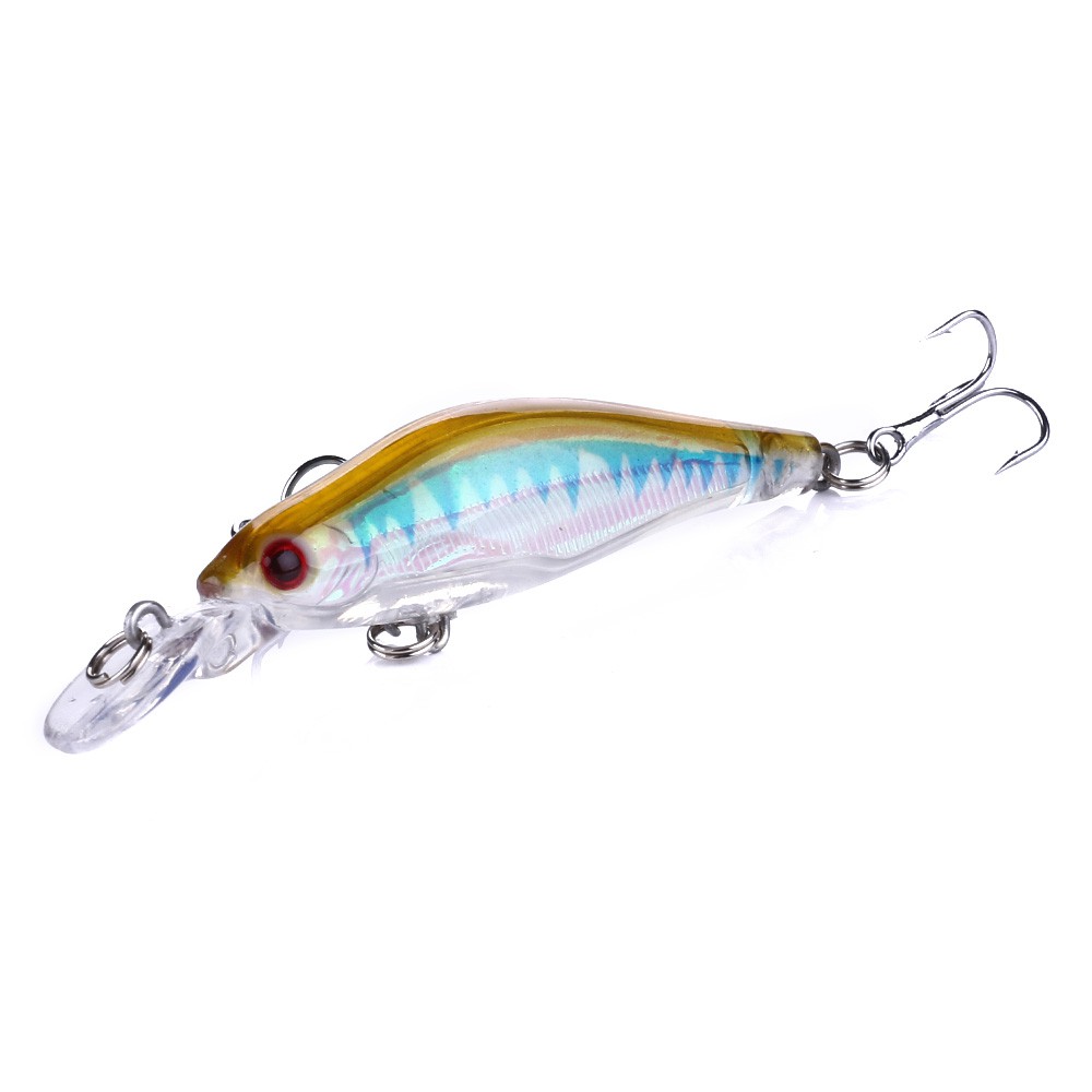 HENGJIA 5pcs 8cm/6.2g Minnow Umpan Pancing Crankbait Ikan Swimbait Fishing Lure Bass Bait Boxed