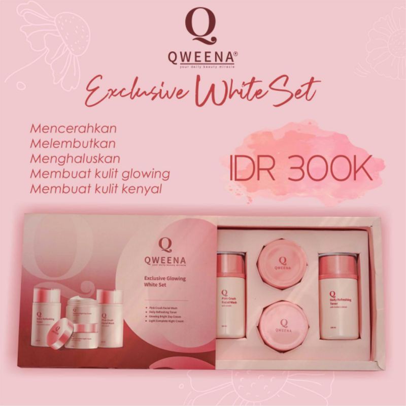 Qweena Exclusive Glowing White Set (Full Package)