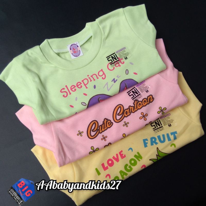 Love N Mom 1PC Kaos Oblong Bayi Sablon Bahan Lembut dan SNI Ukuran S-XL