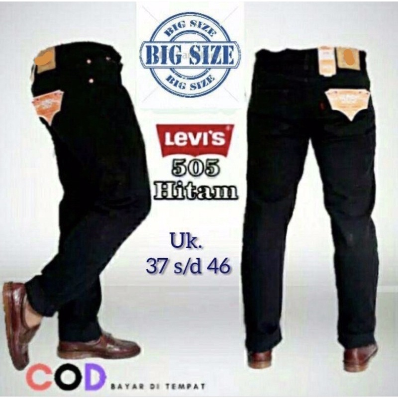 (BISA COD) CELANA JEANS PRIA UKURAN JUMBO/BIG SIZE Uk 39 40 41 42 43 44 45 46 XXXL XXXXL