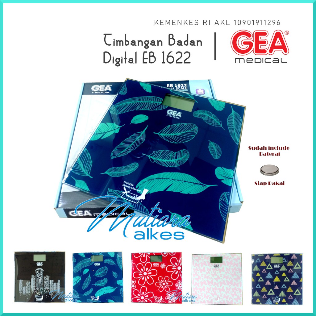 Timbangan Berat Badan Digital GEA EB 1622 - FREE PLASTIK BUBLE dan