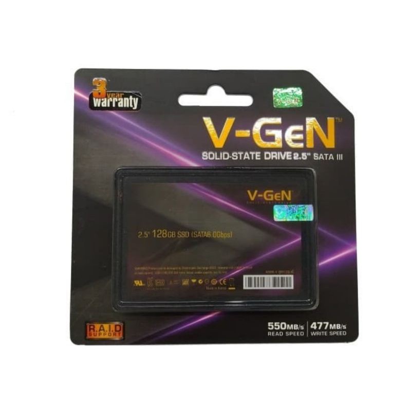 SSD 128GB V-Gen original SATA IIII / SSD SATA 3 Vgen 128 GB Garansi resmi 3tahun