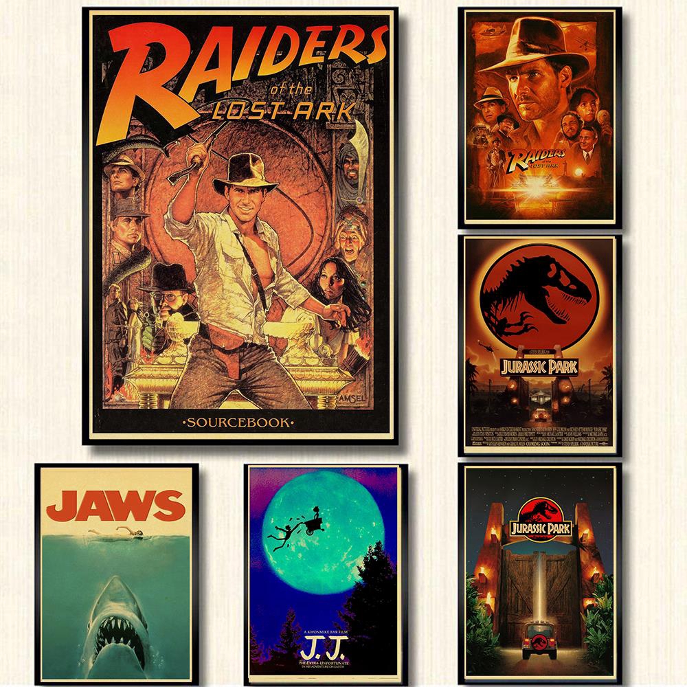 E.T./JAWS/The Termina/Jurassic Park Spielberg Classic Movie Posters