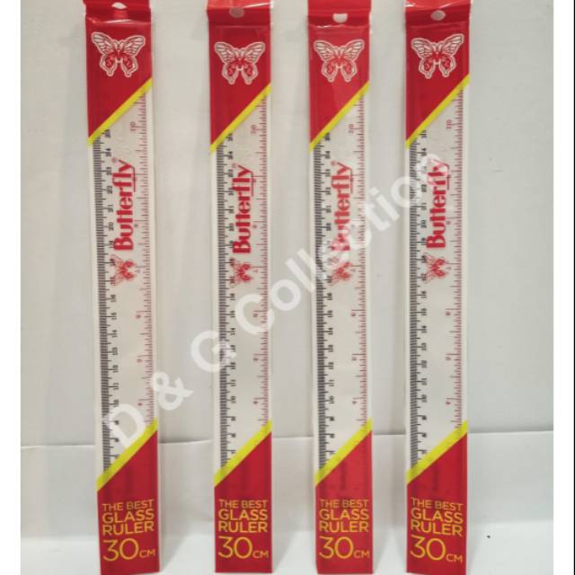 

3 PCS PENGGARIS PLASTIK BUTTERFLY 30CM