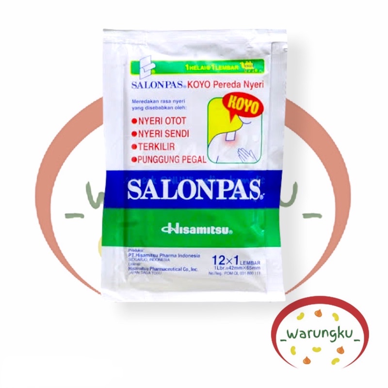 SALONPAS Isi 12 Lembar Koyo Pereda Nyeri