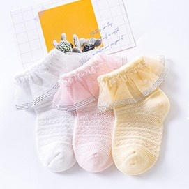 Swopply KS12 Kaos Kaki Renda Bayi Perempuan Katun Baby Socks Nyaman