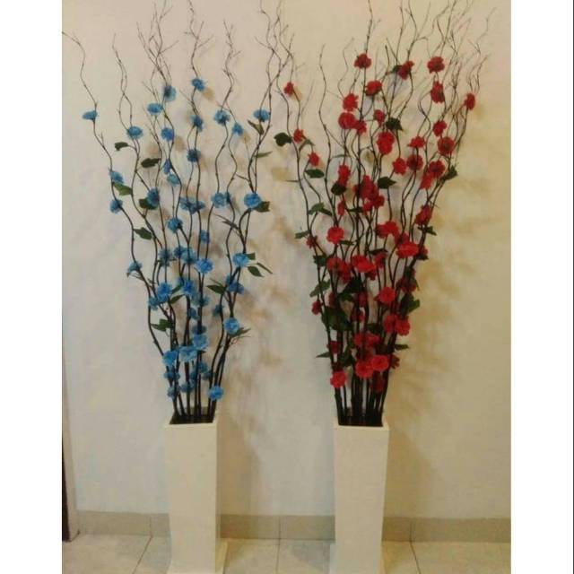 hiasan bunga bambu ulir