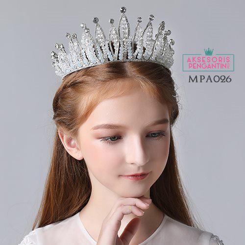 Aksesoris Mahkota Pesta Anak Premium l Crown Crystal Putri - MPA026