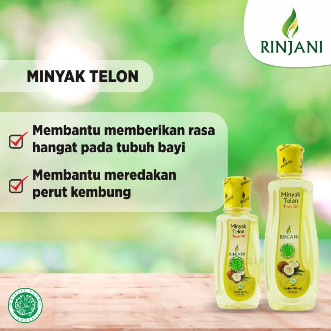 RINJANI Minyak Telon Natural 100ml BPOM - Paket 2pcs