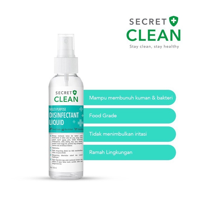 Secret Clean Disinfectant(Liquid Spray/Eucalyptus Oil)