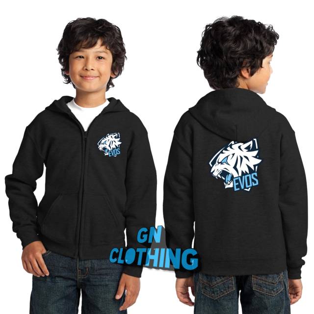 Jaket Hoodie anak Team Evos esports