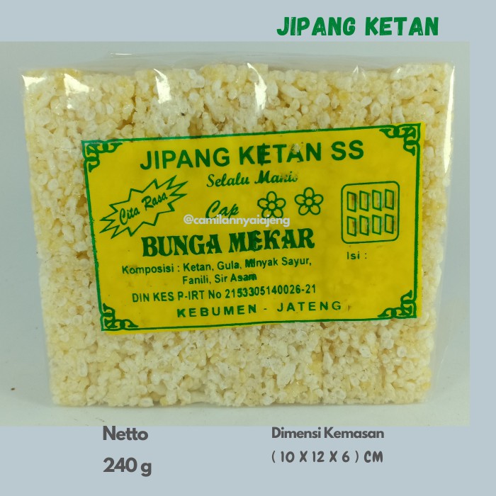 

Tengteng Jipang Ketan Manis Bunga Mekar Jajanan Tradisional Asli Khas Kebumen