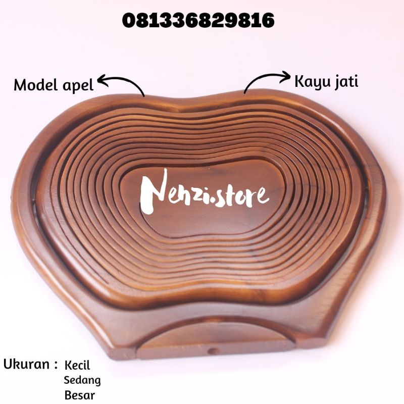 keranjang buah kayu jati / tempat buah