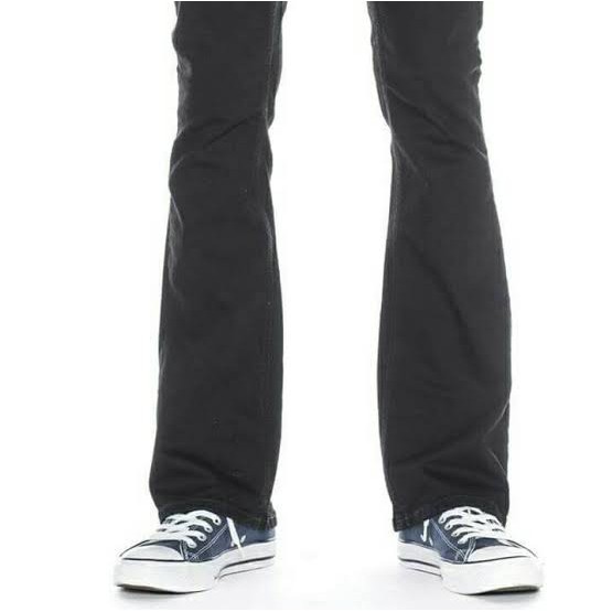 celana jeans pria cutbray hitam